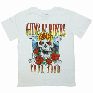 海外正規オフィシャル Guns N' Roses Tour 1988 Tee ガンズ・アンド・ローゼズ ツアー Tシャツ ロックT バンドT 半袖 白/L