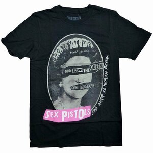 海外正規オフィシャル Sex Pistols God Save The Queen Tee セックス・ピストルズ Tシャツ バンT ロックT フェス 半袖 黒/S