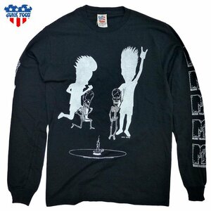 Junk Food Beavis and Butt-Head L/S Tee ジャンクフード ビーバス・アンド・バットヘッド MTV ロンT 長袖 黒/S