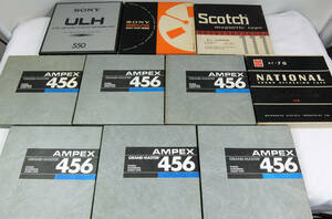 AMPEX SONY Scotch プラスチックリールテープ 7号 中古 現状品 10本セット