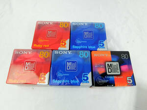 SONY MD disk unused goods 80 minute 5 pcs insertion .×5 piece total 25 sheets 