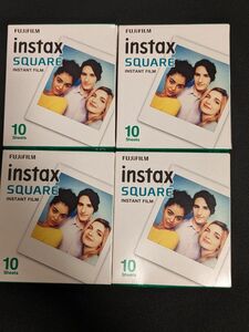 ﾁｪｷ ｲﾝｽﾀﾝﾄｶﾗｰﾌｨﾙﾑ instax Square 10Sheets4箱ｾｯﾄ 期限切れ