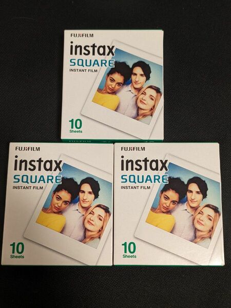 ﾁｪｷ ｲﾝｽﾀﾝﾄｶﾗｰﾌｨﾙﾑ instax Square 1箱10Sheets 3箱ｾｯﾄ 期限切れ