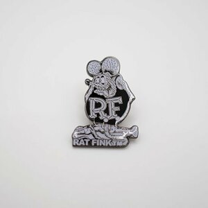 【ピンバッジ】ラットフィンク Rat Fink ホットロッド アメ車 デニム・革ジャン・ジーンズに相性抜群！古着・洋服のリメイクに！