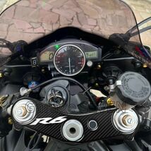 トップブリッジステッカー カーボン調 YAMAHA YZF-R6 2006-2016 sg1019_画像2