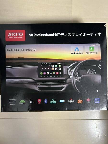 ATOTO S8U2118PR 10インチ カーナビ 2din ブルートゥース タッチスクリーンandroid カーナビ 搭載 androidナビ carplay