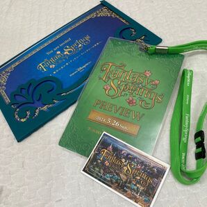 ディズニー プレビュー ファンタジースプリングス チケットホルダー チケット(使用済) 招待状 記念品セット