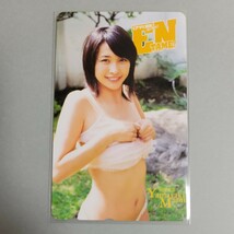 山崎真美 テレカ テレホンカード ENTAME 水着 エンタメ_画像1