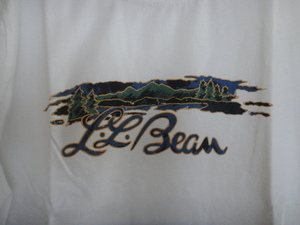 新品！LL.Bean　Japan Fit グラフィック T　WHITE　Lサイズ 筆記体ロゴ /パタゴニア