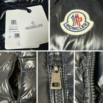 新品未使用タグ付き☆MONCLER BORMES ボルム ダウンベスト TG4 ブラック色 黒色 XLサイズ　フード脱着OK　2WAY着用可能人気モデル！！_画像7