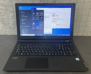 NEC PC-VRT25FB7S3R5 Core i5-7200U 2.50GHz/15.6型TFT CAM付/メモリ8GB/HDD500GB/DVDSM/WIFI/OFFICE2019H&B ゆうパック着払80サイズ