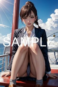 【高画質】A4サイズ 美女 ポスター 巨乳 巨尻 美尻 下着 制服 コスプレ セクシー 可愛い 美小女 2.5次元 グラビア イラスト アート S0303