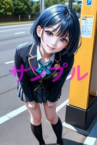 ★ミニスカ 制服 アート ポスター コスプレ 美女 巨乳 巨尻 下着 可愛い 金髪 銀髪 マンガ イラスト アニメ ゲーム 高画質 1点もの 053102