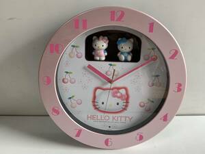 ④u862◆HELLO KITTY ハローキティ◆時計 CITIZEN サンリオ 4MH748 T21Z8G クォーツ 掛け時計 からくり時計 メロディ時計 ジャンク