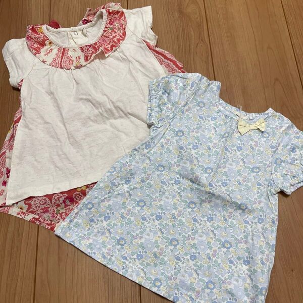 センスオブワンダー トップス チュニック Tシャツ 花柄 リバティ 女の子
