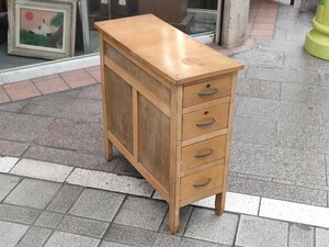 1245 slim . side chest / side chest / drawer unit / drawer / storage / antique / Vintage / old tool / old furniture / store furniture 