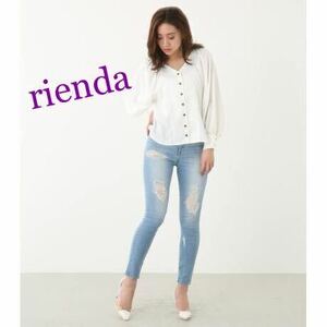 定価14,278円 新品未使用 タグ付き rienda ダメージ デニム