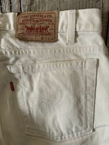 80s 88年製 levi's 505 vtg ホワイト デニムパンツ USA製 アメリカ製 リーバイス ビンテージ ハチマル