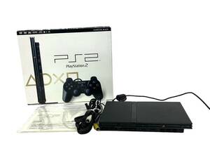 【通電のみ確認済】SONY/ソニー PlayStation2/PS2/プレステ2 SCPH-77000 本体 薄型 ゲーム機 (46773D12)