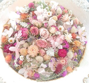 ☆Bouquet de minuit＊花材＊ヘッド＊詰合せ＊薔薇＊色々＊リース＊キャンドル＊ハーバリウムなどの作品づくりに＊sale1円～☆