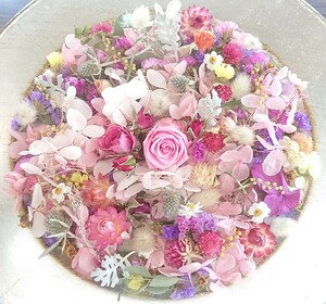 ☆Bouquet de minuit＊花材＊ヘッド＊詰合せ＊ミニ薔薇＊色々＊リース ハーバリウムなどの作品づくりに＊sale1円～☆