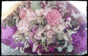 ☆Bouquet de minuit＊薔薇の花束＊プリザーブドフラワー＊ドライフラワー＊感謝sale￥1～☆