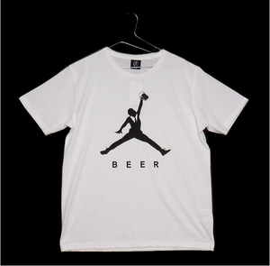 即決■★おもしろ Tシャツ★■BEER ビール:SIZE=L