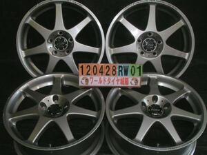 [中古ホイール4本セット]Sporsh[17x7J+48/114.3/5H]ステップワゴン,エスティマ,オデッセイ,MPV,ノア,VOXY,アルテッツァ,,CX-5,プリウスα