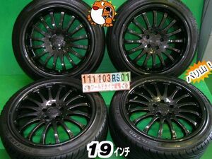 [中古タイヤホイール4本セット]カールソン 1/16 BE[19×8.5J+40,10J+45/112/5H]ナンカン[245/40R19,245/45R19][ベンツ]SL,S,CL[AUDI]R8