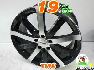 [中古ホイール4本セット]TMW[19x8J+45/114.3/5H]ブラポリ/レクサスIS250,アルファード,ヴェルファイア,ヴァンガード,エクストレイル