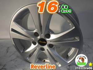 [中古ホイール4本セット]Reverline[16x7J+38/114.3/5H]レクサスIS,HS,アルヴェル,ヤリスクロス,ジューク,シビック,デリカ,CX-5,エスクード