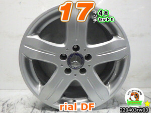 [中古ホイール4本セット]rial DF[17x8J+35/112/5H]Cクラス(W203ローダウン,S203ローダウン),Eクラス(W211,S211)