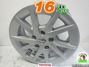 [中古ホイール4本セット]トヨタ純正[16x6.5J+39/114.3/5H]M12平座/サイ,アルヴェル,プリウスα,エスティマ,C-HR,マークX,クラウン,RAV4