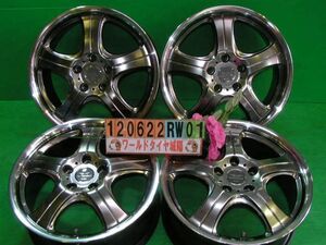 [中古ホイール4本セット]WORK STEEZ[17x7J+50/114.3/5H]レガシィアウトバック(BS型) VOXY エスティマ ステップワゴン 等