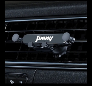 ジムニー スマホ 携帯 ホルダー エアコン吹き出し口 装着簡単クリップ式　ブラック シエラ JA11 JB23 JB64 JB74　jimny