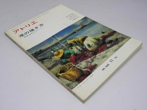 Glp_349358　アトリエ　No.585　港の描き方（鈴木延雄・松井叔生.他）　表紙絵「赤い燈台」工藤和男