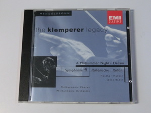 Kml_ZCD987／メンデルスゾーン：真夏の夜の夢/交響曲第4番「イタリア」　クレンペラー/フィルハーモニア管 （輸入CD）