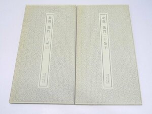 Glp_375249　書跡名品叢刊　7・９　北魏　龍門二十品 上・下　伏見冲敬.解説