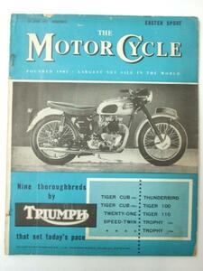 Glp_330439　THE MOTOR CYCLE.25 April 1957　表紙.TRIUMPH Tiger Cub ～Trophy