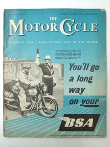 Glp_330435　THE MOTOR CYCLE.18 July　1957　表紙.BSA 650ｃｃ