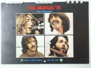 Glp_331269　The Beatles ’75　with biography Rock & Soul Now'75　表紙.4人