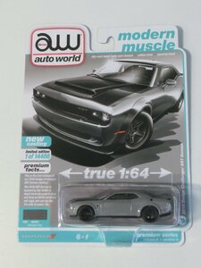 Kml_ZZm139／auto world オートワールド：modern muscle　2018 Dodge Challenger SRT Demon 【未開封】