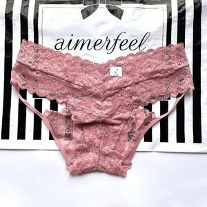 aimerfeel エメフィール　レースショーツ　シースルー　パンティ　下着　エロ可愛い　完売品　ピンク