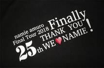 ◆安室奈美恵 Tシャツ Final Tour 2018 Finally THANK YOU 25th WE LOVE NAMIE　_画像1