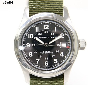 G5w84 Hamilton KHAKI Automatic H704450 腕時計 現在稼働中 60サイズ