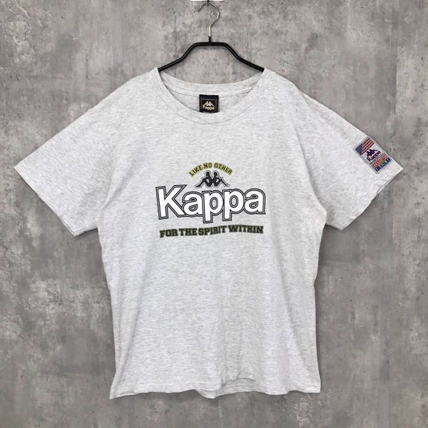 kappa ロゴTシャツ グレー コットン100 メンズ L MADE IN U.S.A 送料無料