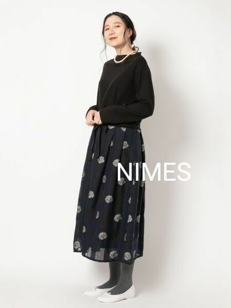 ニーム NIMES La Petite Maison切替ワンピース ドッキングワンピース