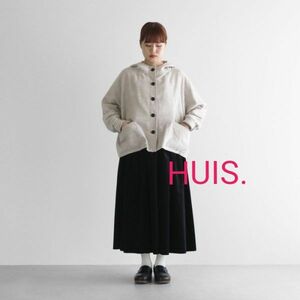 完売！新品 34980円→34480円【HUIS.】315 ヤクウール綾ネルポンチョ（きなり）【ユニセックス】