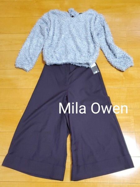 新品　Mila Owen ワイドパンツ　ブラウン