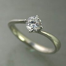 婚約指輪 プラチナ ダイヤモンド リング 0.2カラット 鑑定書付 0.219ct Dカラー VVS1クラス 3EXカット H&C CGL_画像1